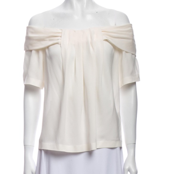 Rachel Zoe Silk Off the shoulder top - Picture 1 of 3